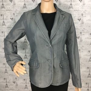 Buy1Get1FREE Gray Denim Blazer